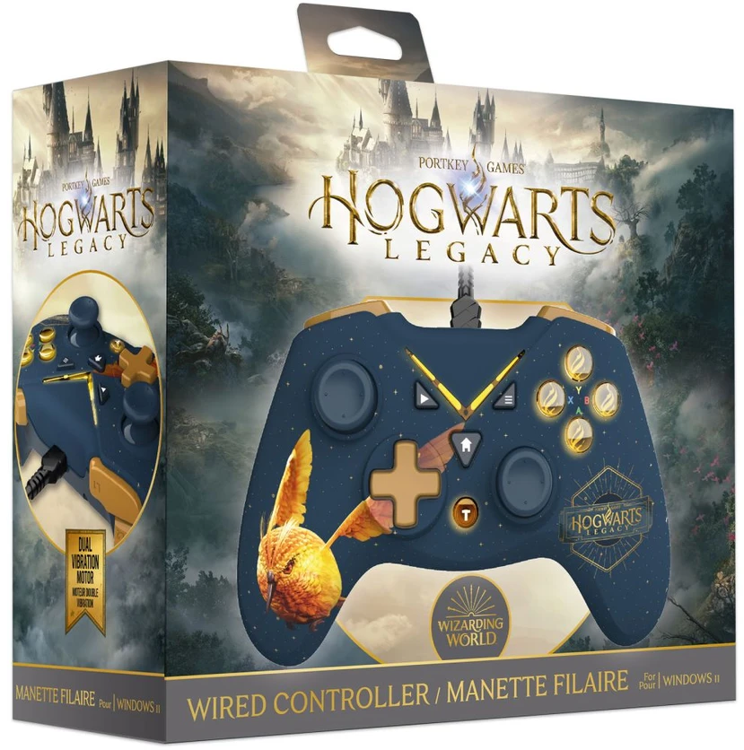 Freaks And Geeks - Harry Potter - Wired Controller for XBOX One/ PC with 3M Câble - Golden Vivet