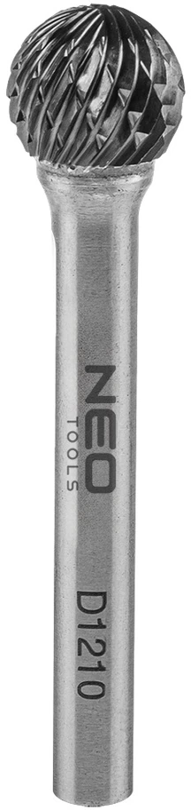 Frez HM metalo pjaustytuvas, D tipo (sferinis), 12 x 10 mm, kotas 6 x 45 mm