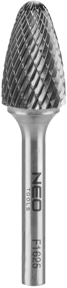 Frez HM metalo pjaustytuvas, F tipo (apvaliai smaili arka), 16 x 25 mm, kotas 6 x 45 mm