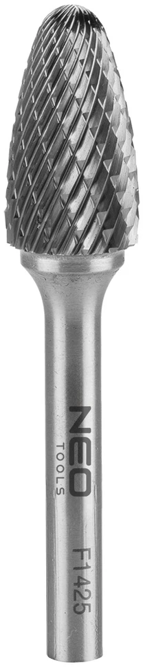 Frez HM metalo pjaustytuvas, F tipo (apvaliai smaili arka), 14 x 25 mm, kotas 6 x 45 mm