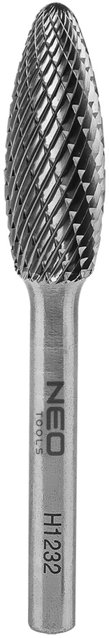 Frez HM metalo pjaustytuvas, H tipo (liepsna), 12 x 32 mm, kotas 6 x 45 mm