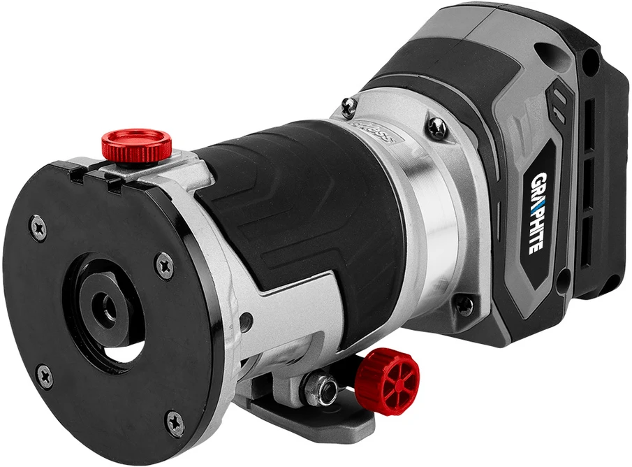 Graphite Frezarka „Energy+“ 18 V bešepetėlinis akumuliatorinis frezavimo staklės