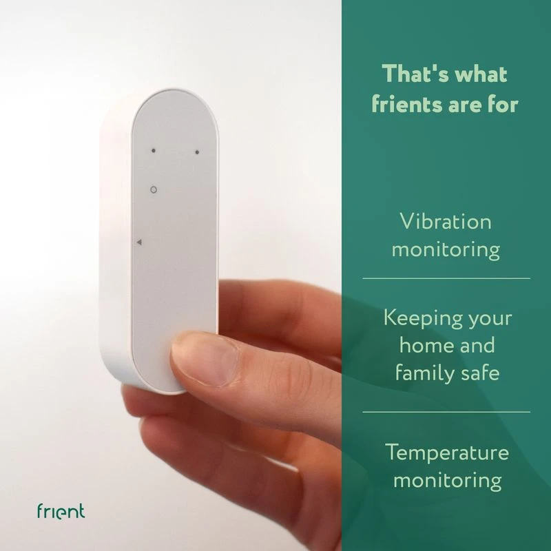 „Frient“ vibracijos jutiklis – išmanusis vibracijos ir judesio jutiklis su „Zigbee 3.0“