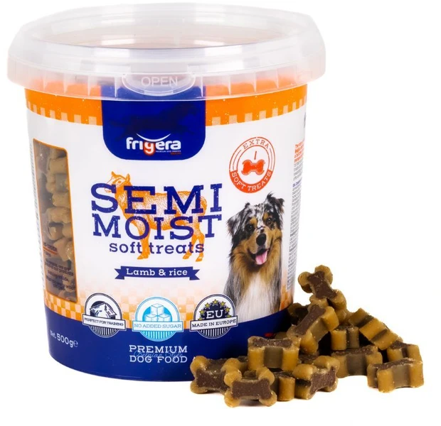 Frigera Šaldiklis - pusiau drėgnas minkštos ėrienos/ryžių skanėstas 500g - (402285861228)