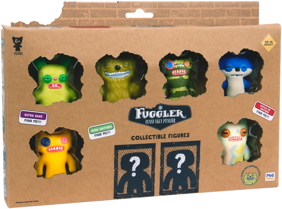 Pmi Kids World „Fuggler Monster“ kolekcinės figūrėlės, prabangios, 8 vnt. rinkinys, asortimentas, FG2070