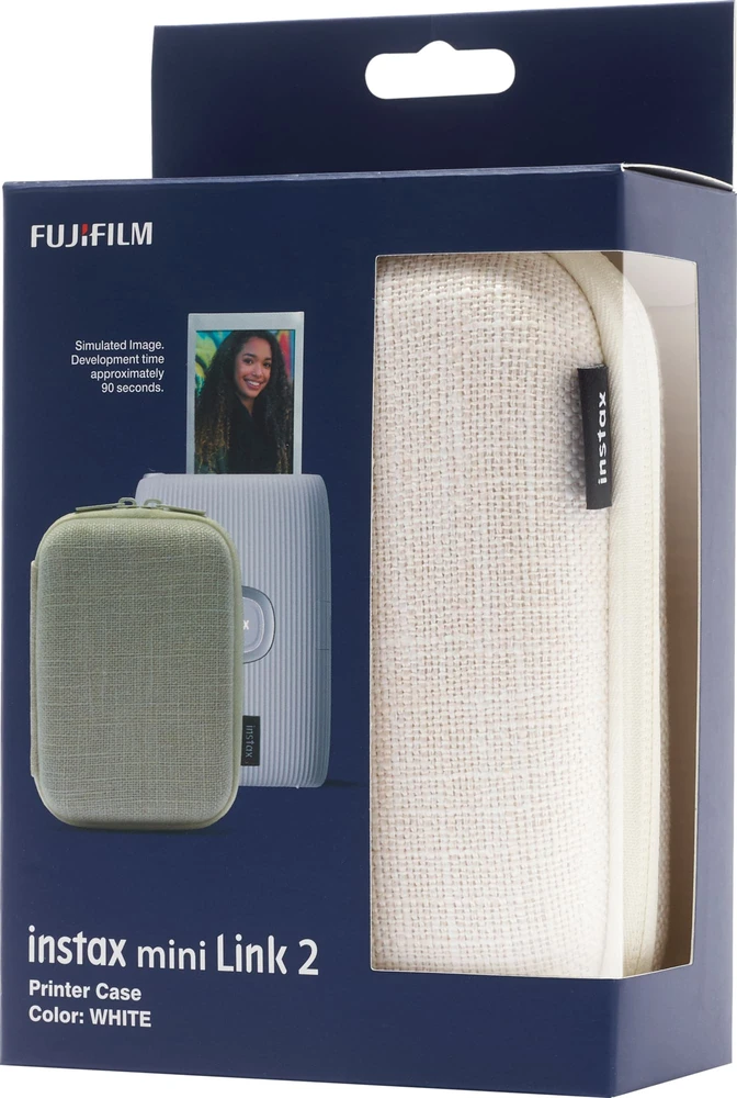 Dėklas - Fujifilm Instax Mini Link Spausdintuvo Dėklas, Nešiojamas, 100g, Clay Baltas