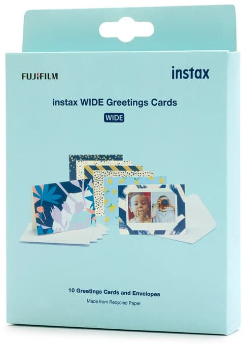 Sveikinimo Atvirukai - Fujifilm instax WIDE Sveikinimo Atvirukai 10 Vnt - Balta