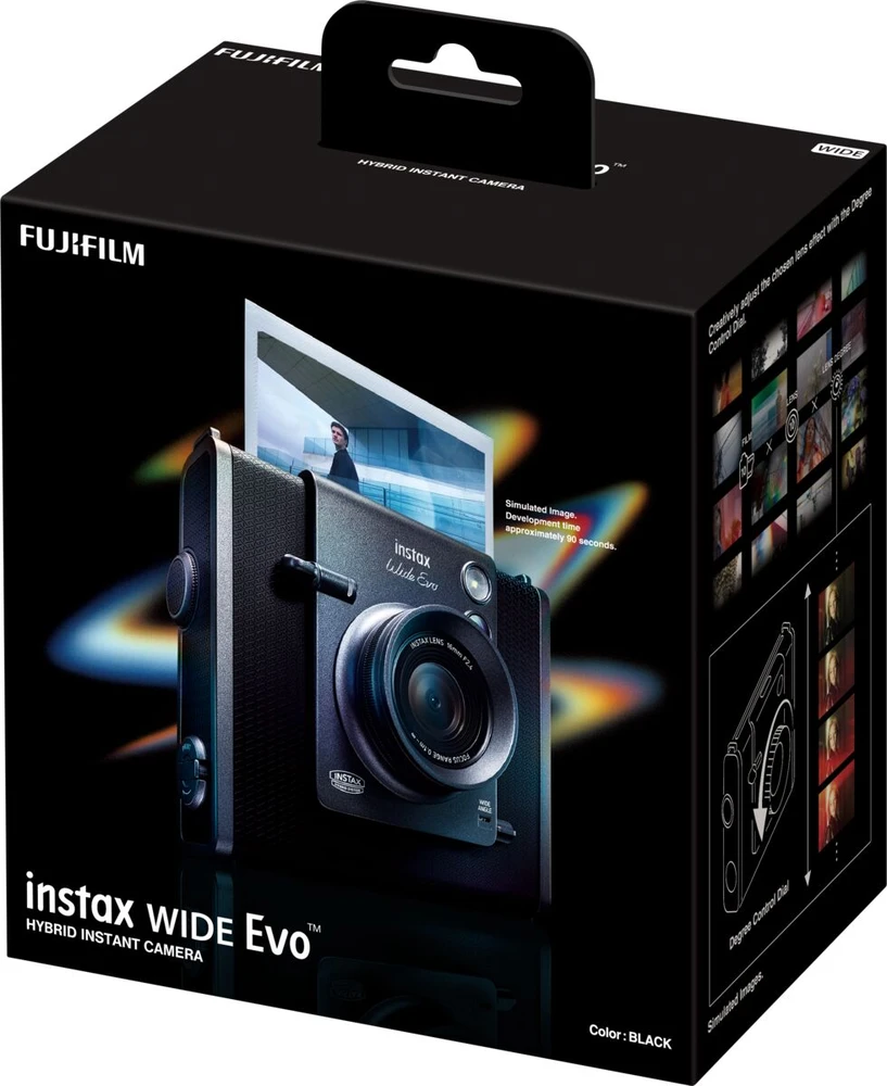 Fujifilm Momentinis fotoaparatas instax WIDE EVO Juodas, INSTAX WIDE EVO Juodas EX D