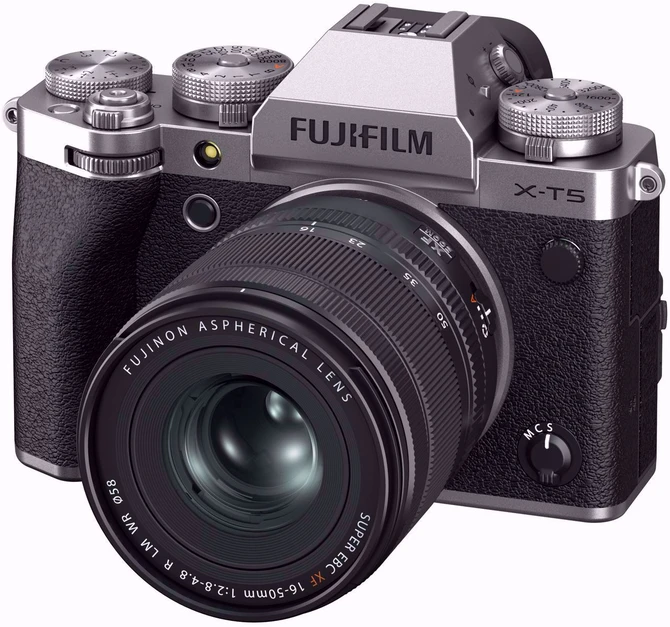 Sisteminis fotoaparatas FUJIFILM X-T5/XF16-50mmF2.8-4.8 R LM WR Sidabrinis (sidabrinis)