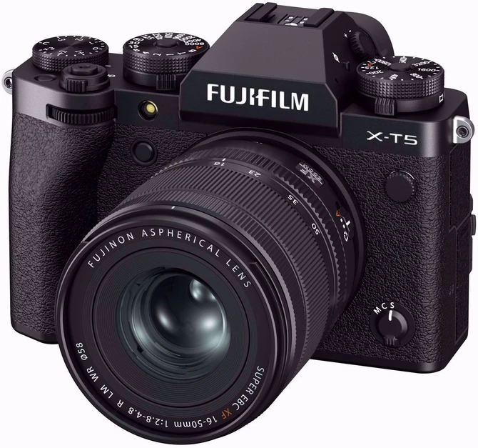Sisteminis fotoaparatas FUJIFILM X-T5/XF16-50mmF2.8-4.8 R LM WR, Juodas