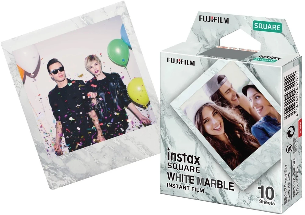 Fujifilm Moment.fotoplokšt. Instax SQUARE WHITEMARBLE (10pl)