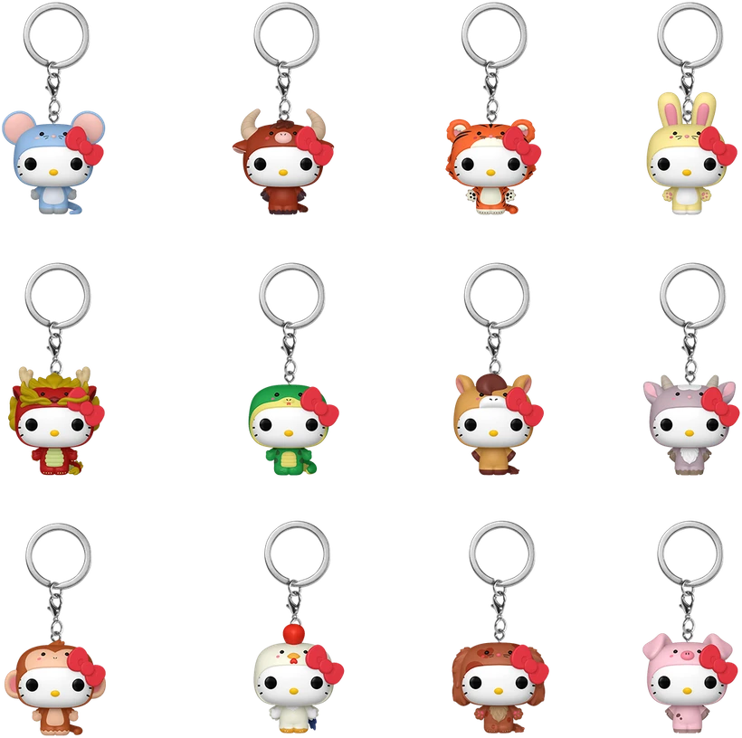 FUNKO POP! Raktų pakabutis: Sanrio - Hello Kitty & Friends (Mystery)