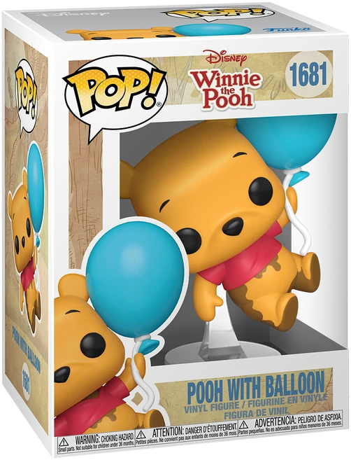 FUNKO POP! Vinilinė figūrėlė: Disney: Mikė Pūkuotukas su balionu, 9 cm