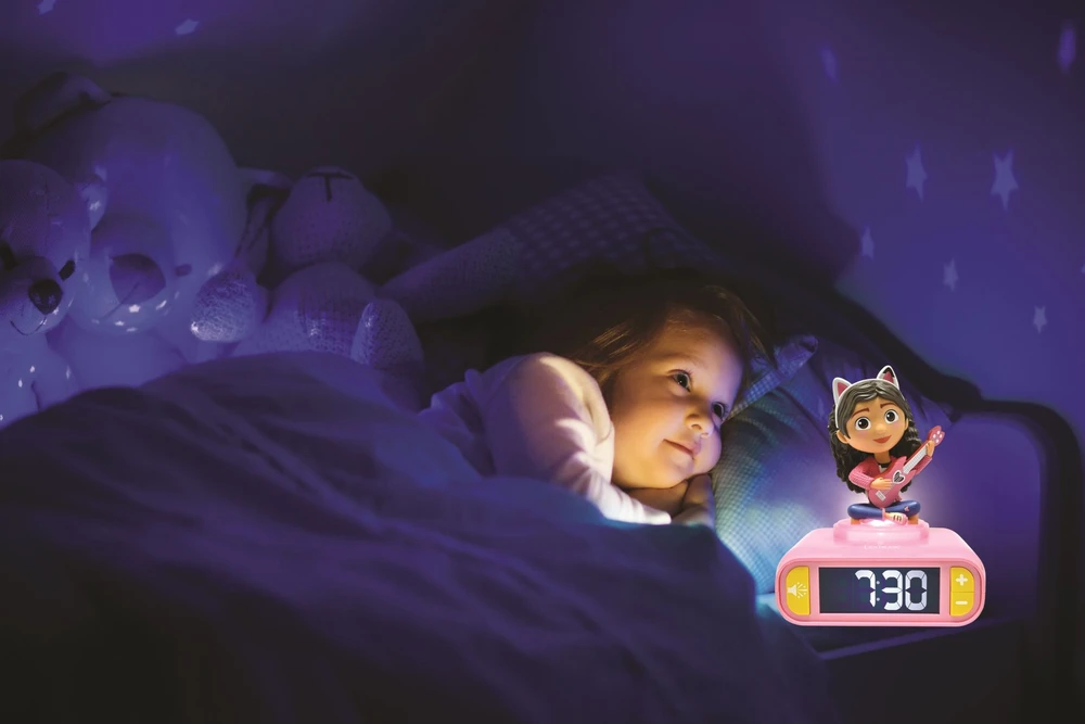 Gabby's Dollhouse Lexibook Cat's House Gabi Žadintuvas 3D su lampa
