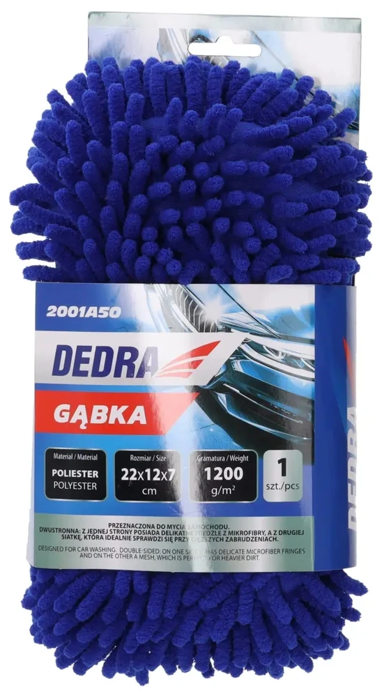 Dedra Gąbka Dvipusė mikropluošto kempinė automobilio plovimui