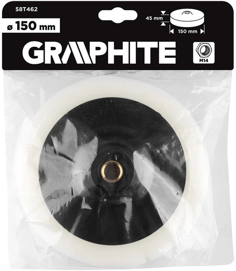 Graphite Gąbka Poliravimo kempinė su disku, M14 sriegis