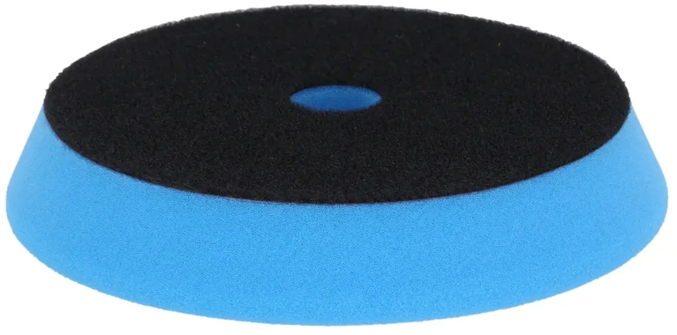 Dedra Gąbka Poliravimo kempinė su lipdukais, minkšta, 125 mm, 25 mm storio (mėlyna)