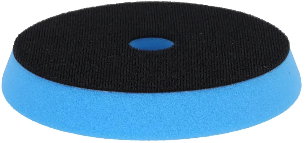 Dedra Gąbka Poliravimo kempinė su lipdukais, minkšta, 150 mm, 25 mm storio (mėlyna)