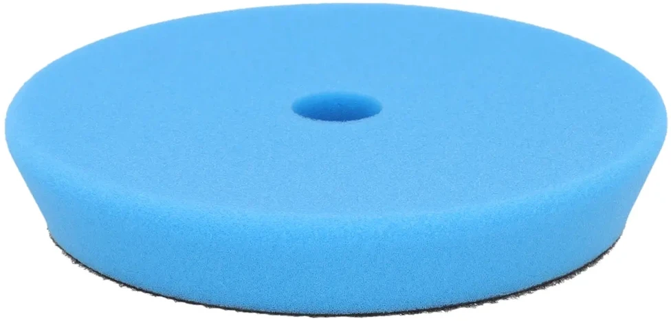 Dedra Gąbka Poliravimo kempinė su lipdukais, minkšta, 125 mm, 25 mm storio (mėlyna)