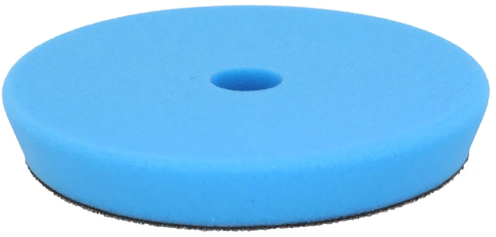 Dedra Gąbka Poliravimo kempinė su lipdukais, minkšta, 150 mm, 25 mm storio (mėlyna)