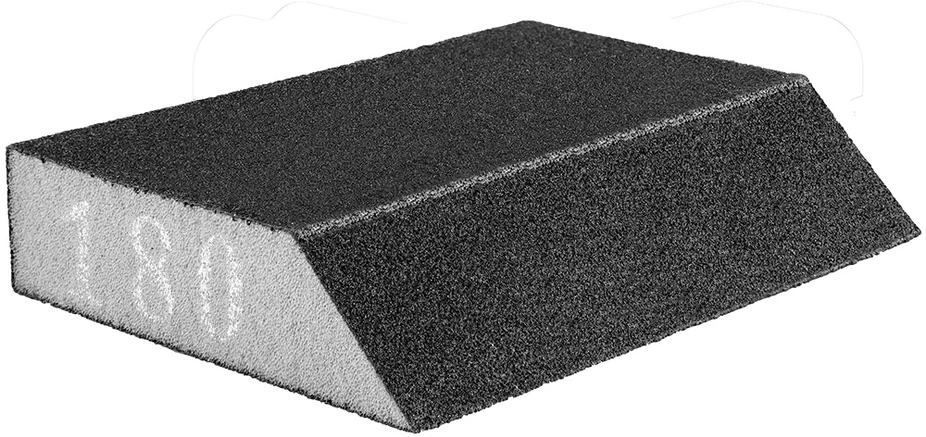 Gąbka Šlifavimo kempinė 125 x 25 x 90 mm, K180, įstriža