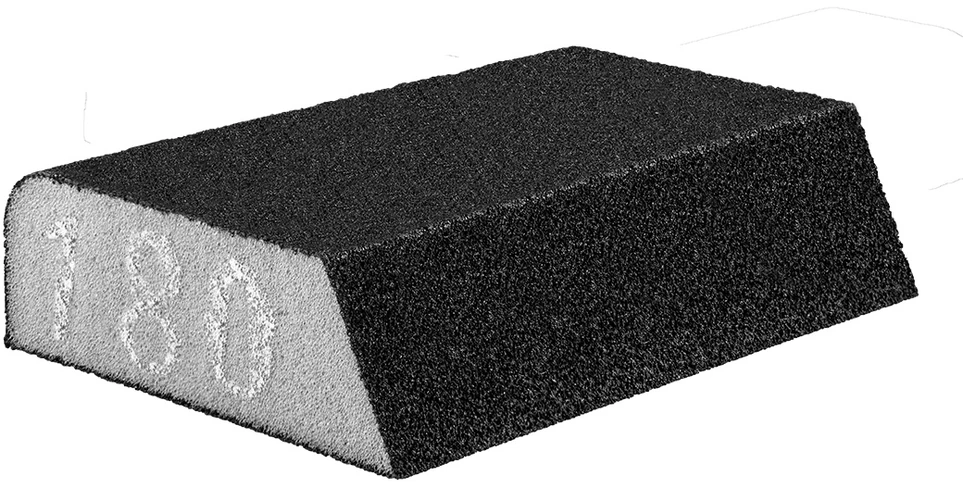 Gąbka Šlifavimo kempinė 98 x 25 x 68 mm, K180, įstriža