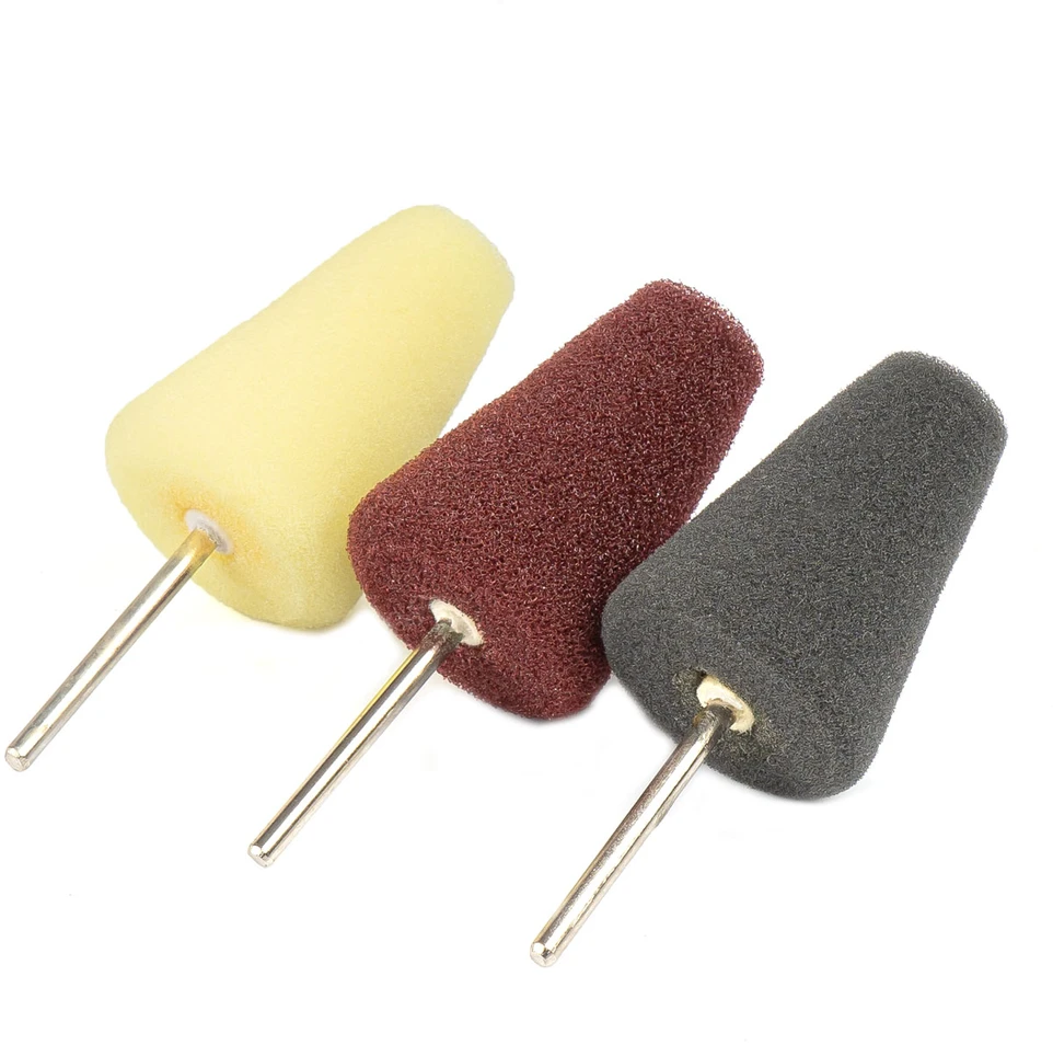 Mini poliravimo kempinėlės, 30 mm kūgio formos AMIO-03715