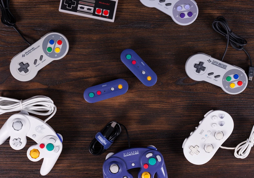 Gamecube 8BitDo GBros. belaidis adapteris Nintendo Switch konsolei