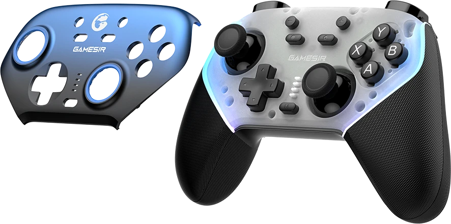 GameSir SuperNova T4n Pro belaidis žaidimų valdiklis mėlynos spalvos