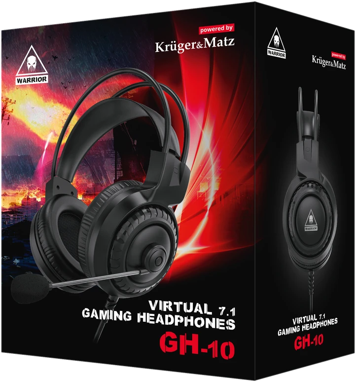 Kruger & Matz Warrior GH-10 žaidimų ausinės