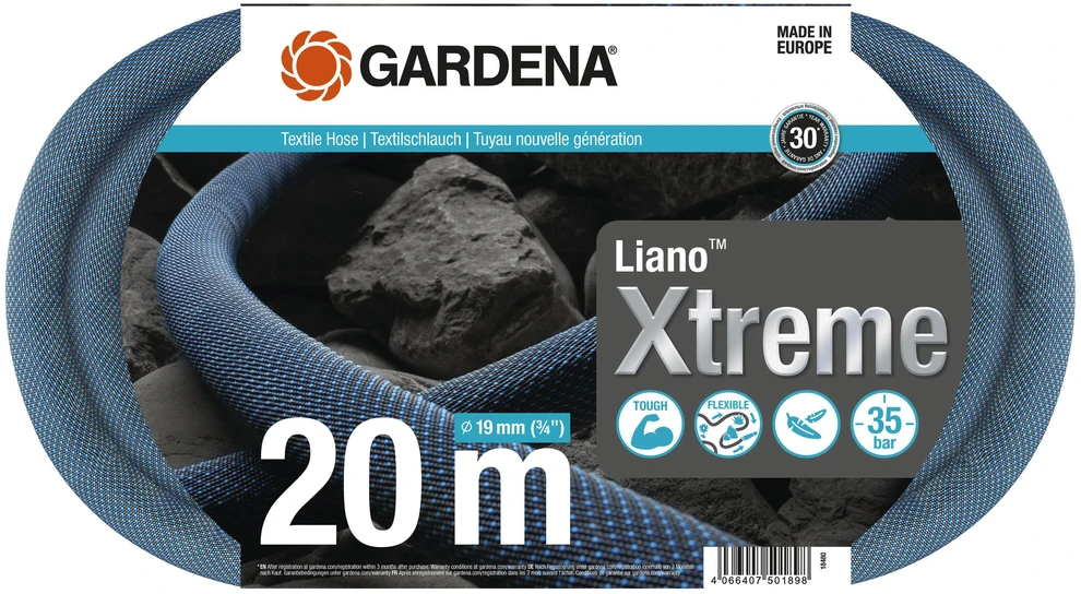Gardena Tekstilinė žarna Liano™ Xtreme 19 mm (3/4"), 20 m