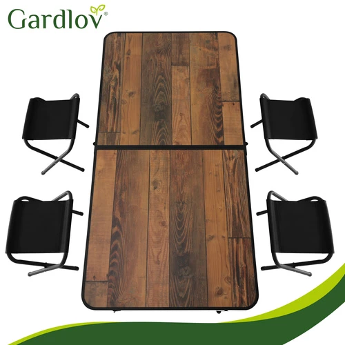 Gardlov sulankstomas sodo stalas + 4 kėdės
