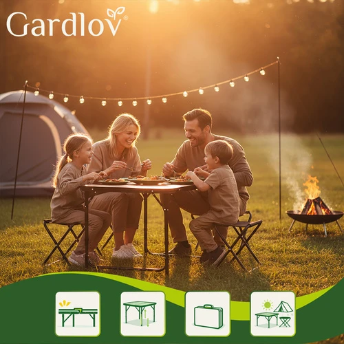 Gardlov sulankstomas sodo stalas + 4 kėdės