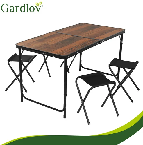 Gardlov sulankstomas sodo stalas + 4 kėdės