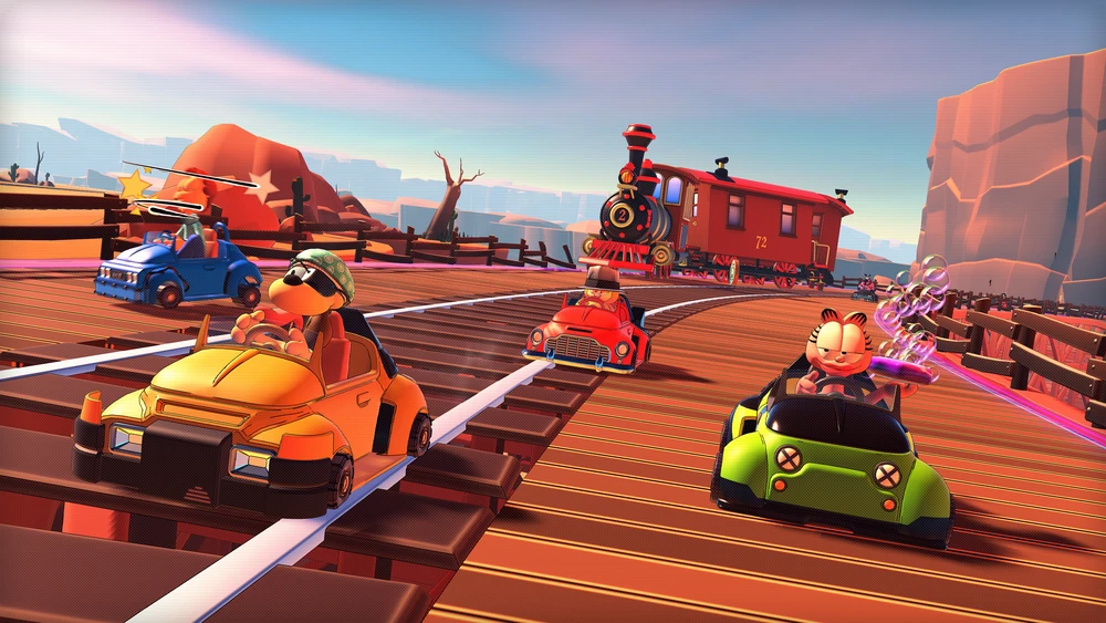 „Microïds Garfield Kart 2“ – viskas, ką galite dreifuoti