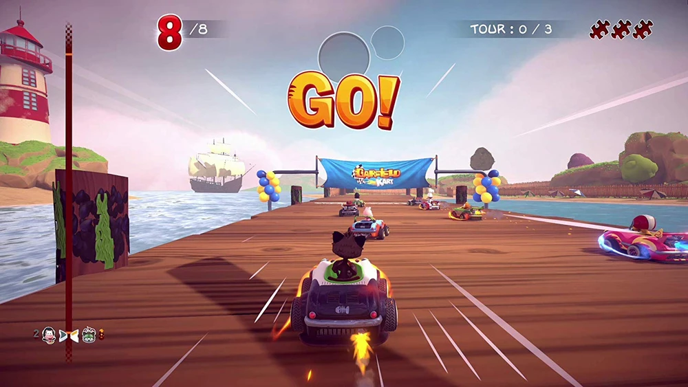 Maximum Games Daugiausia žaidimų Garfield Kart Furious Racing PS4