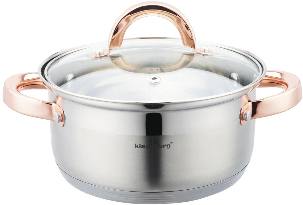 Klausberg Puodas Garinimo puodas 5 guobos, 18 cm, 2,5 l kb-7727