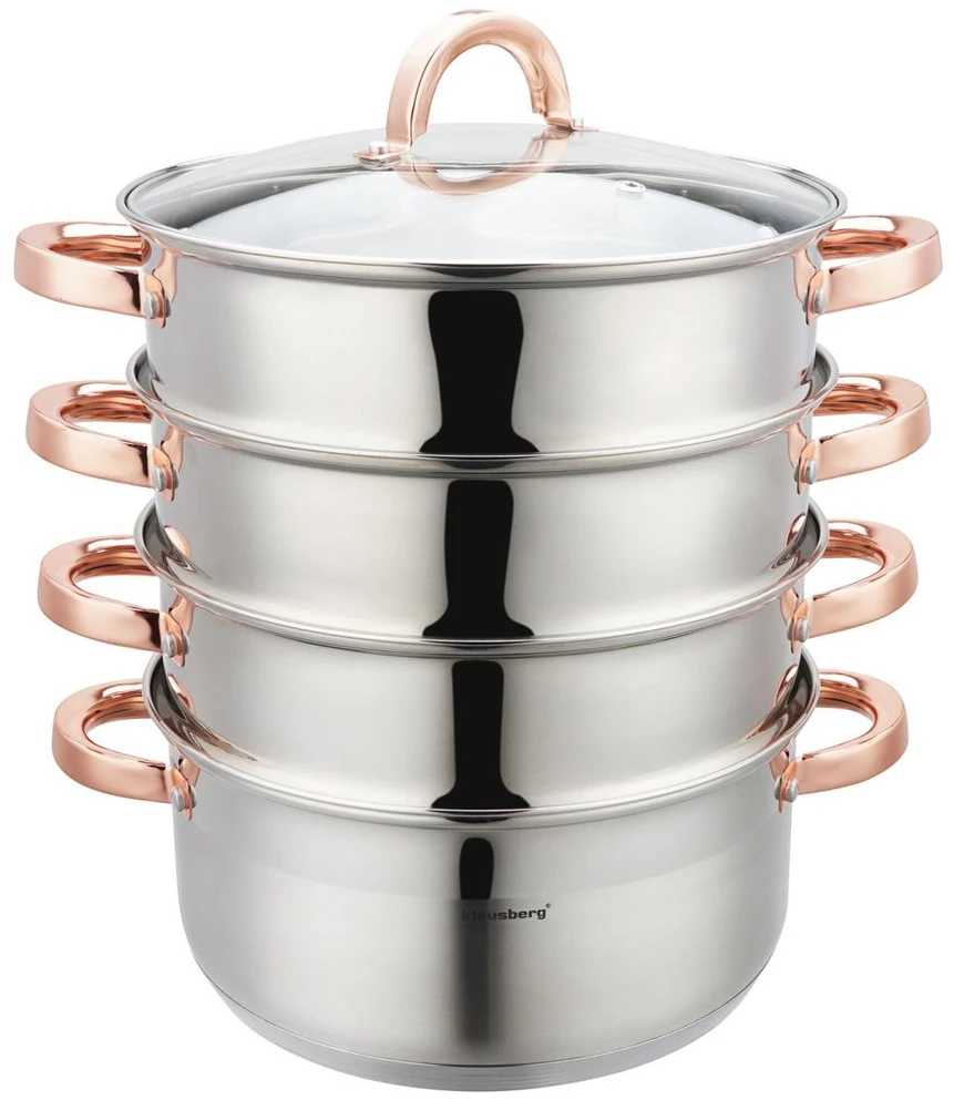 Klausberg Puodas Garinimo puodas 5 guobų, 24 cm, 5,0 l kb-7736