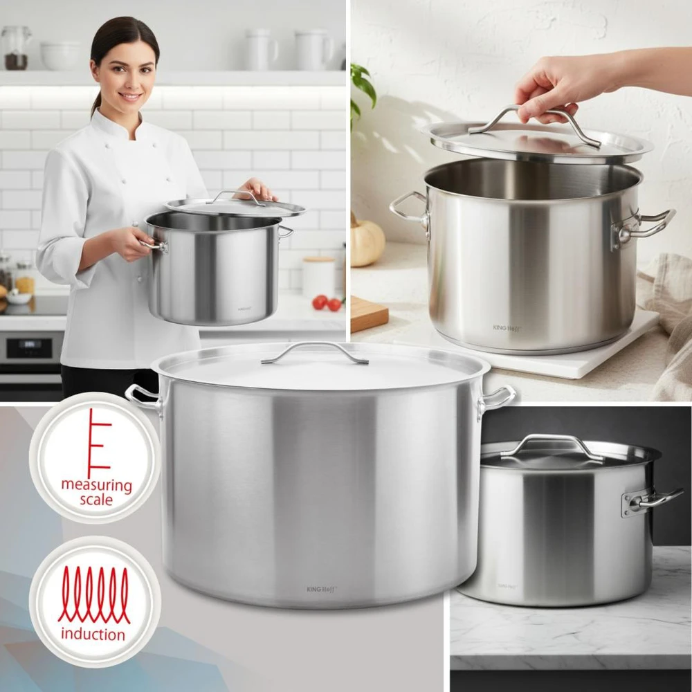 King Hoff Puodas Gastronorm puodas, nerūdijantis plienas, skersmuo 55cm, 83l, kinghoff, kh-2029
