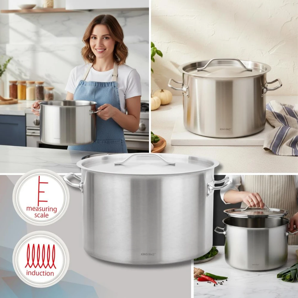 King Hoff Puodas Gastronorm puodas, nerūdijantis plienas, skersmuo 45cm, 44l, kinghoff, kh-2027