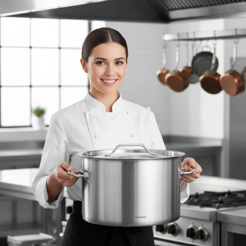 King Hoff Puodas Gastronorm puodas, nerūdijantis plienas, skersmuo 38cm, 27l, kinghoff, kh-2025