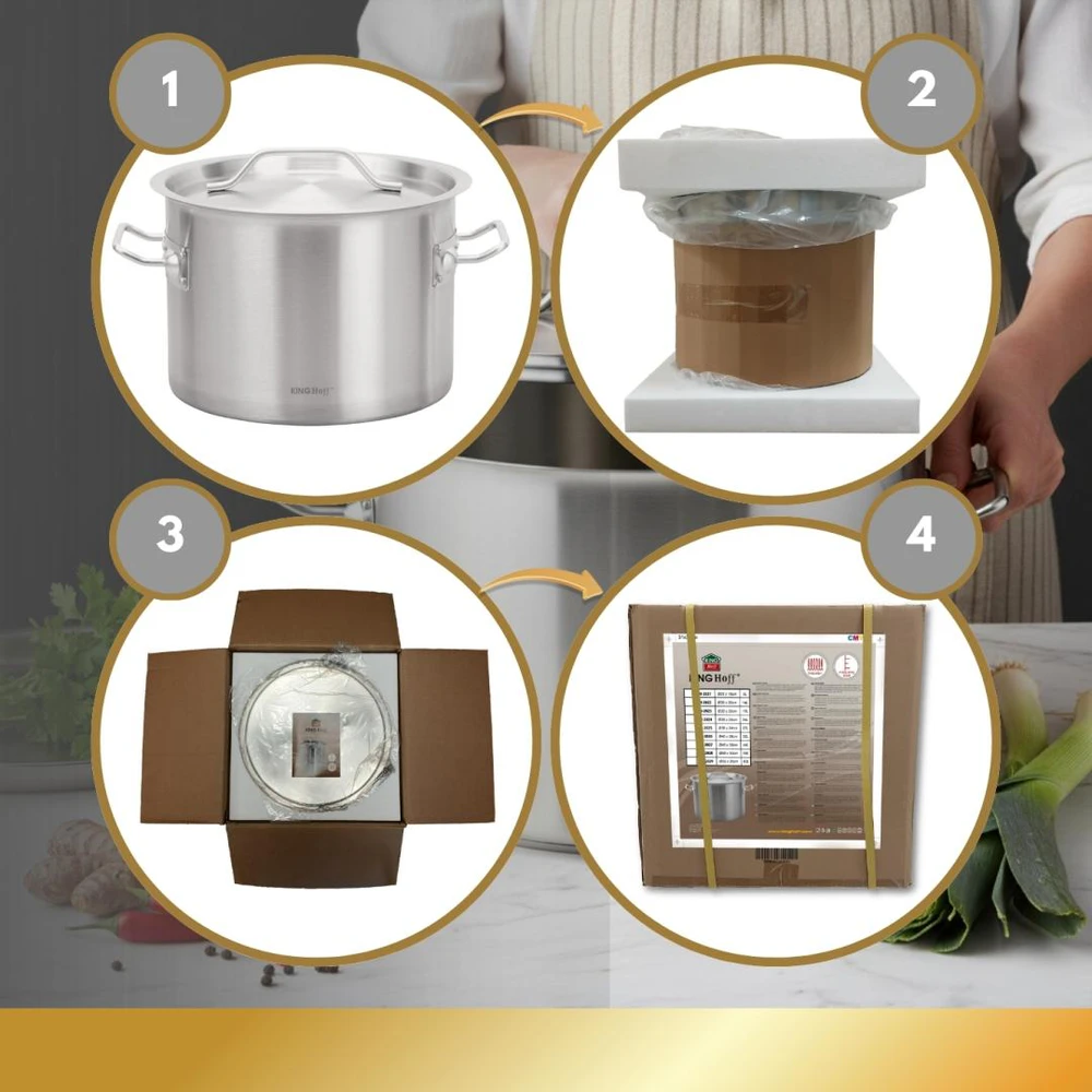King Hoff Puodas Gastronorm puodas, nerūdijantis plienas, skersmuo 30cm, 14l, kinghoff, kh-2022