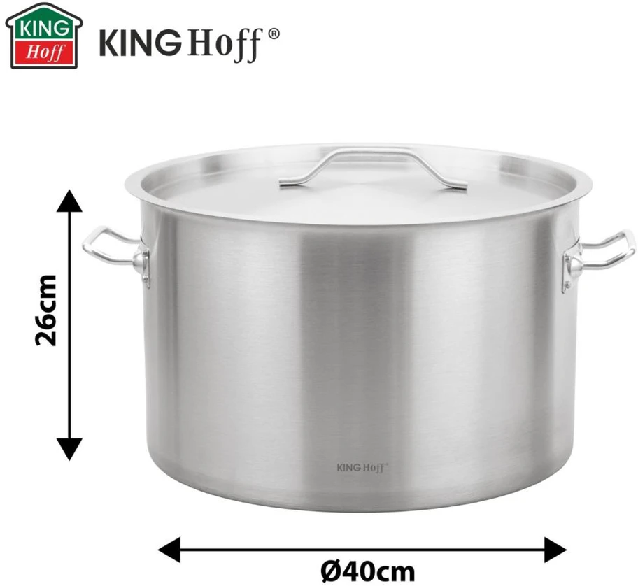 King Hoff Puodas Gastronorm puodas, nerūdijantis plienas, skersmuo 40cm, 32l, kinghoff, kh-2026