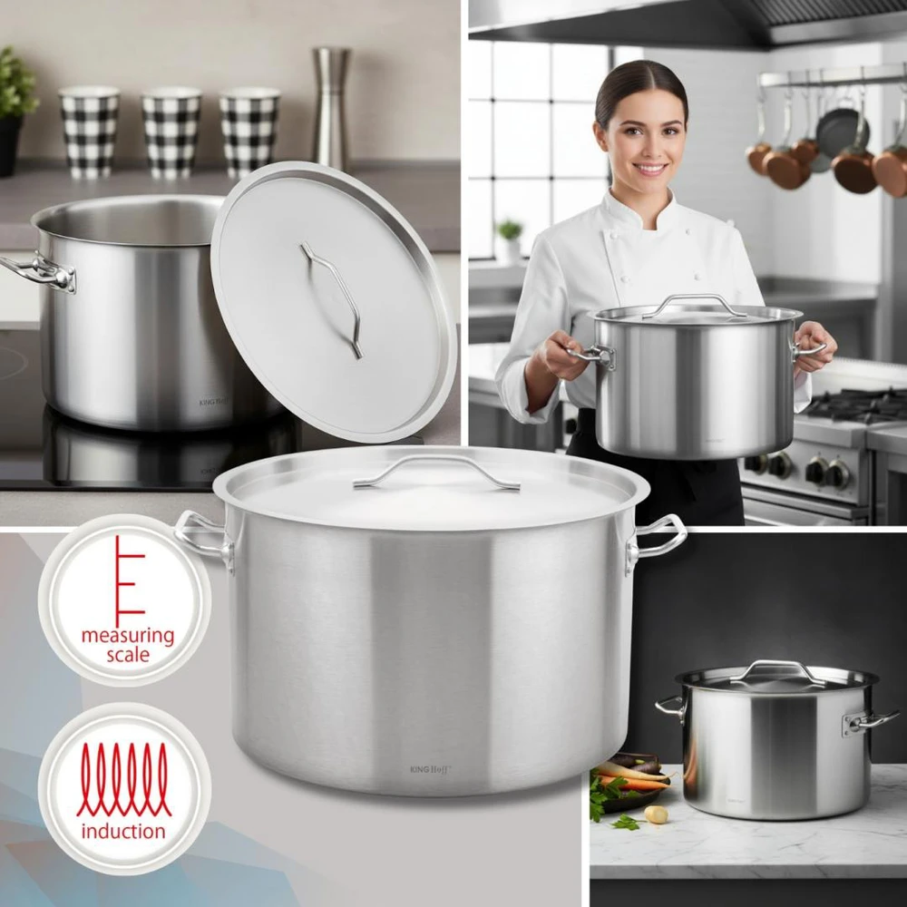 King Hoff Puodas Gastronorm puodas, nerūdijantis plienas, skersmuo 50cm, 58l, kinghoff, kh-2028