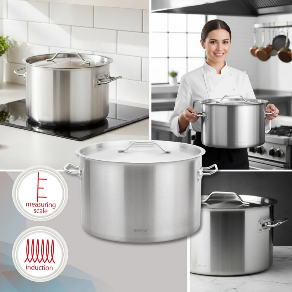 King Hoff Puodas Gastronorm puodas, nerūdijantis plienas, skersmuo 40cm, 32l, kinghoff, kh-2026