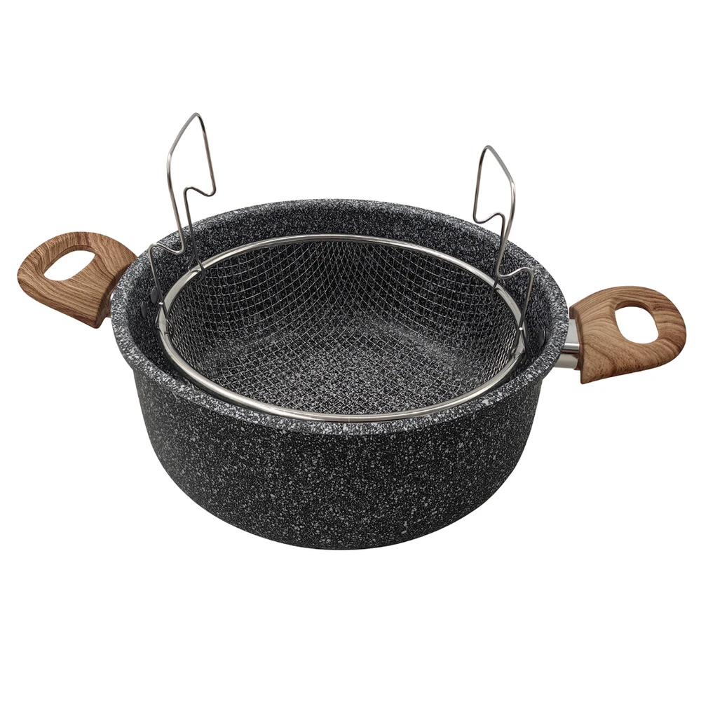 Garnek Puodas Keptuvė 24 cm / 4 l su krepšeliu ir dangčiu, kinghoff kh-1985