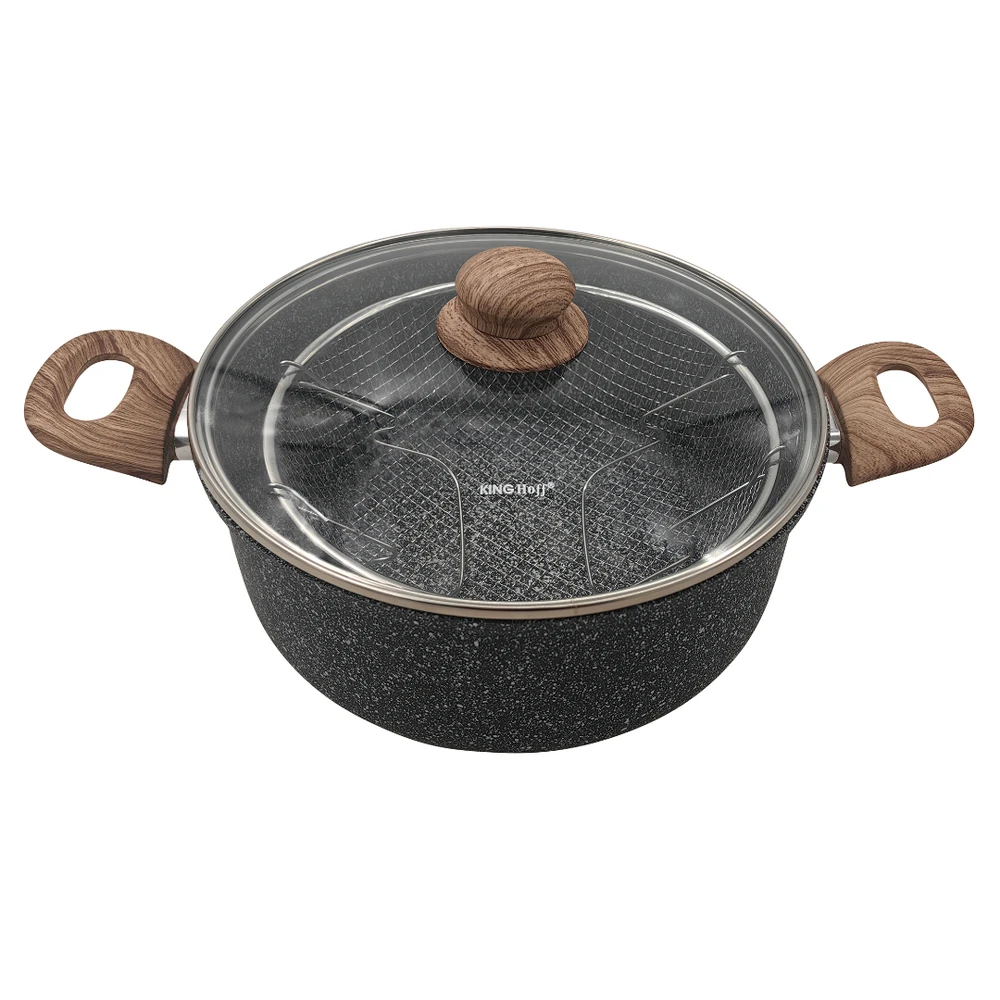 Garnek Puodas Keptuvė 24 cm / 4 l su krepšeliu ir dangčiu, kinghoff kh-1985
