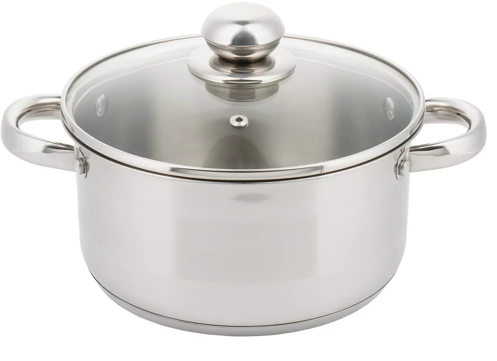 King Hoff Puodas Kinghoff plieno puodas su dangčiu, 18 cm skersmens, 2,1 l talpos