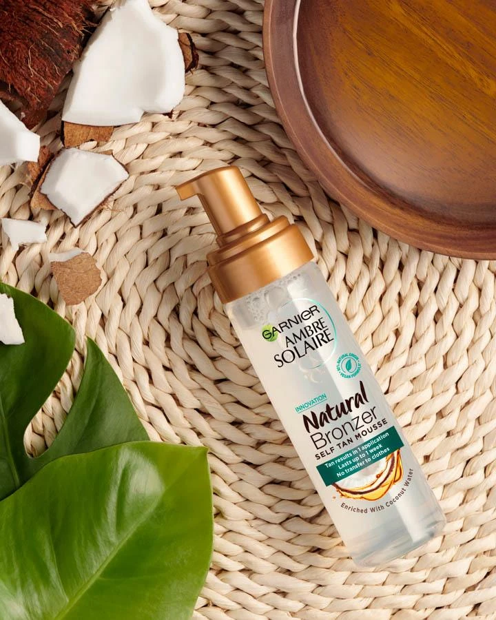 Garnier Ambre Solaire Natural Bronzer Self Tan Mousse savaiminio įdegio produktas unisex, 200 ml