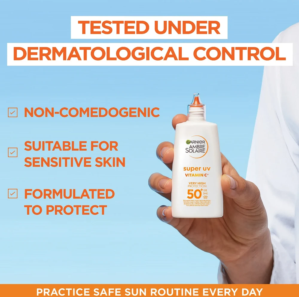 Garnier – Ambre Solaire Super UV Vitamin C Fluid – SPF 50+